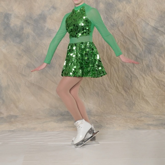 Revolution Other - Revolution Emerald Green Sequin Performance Dress